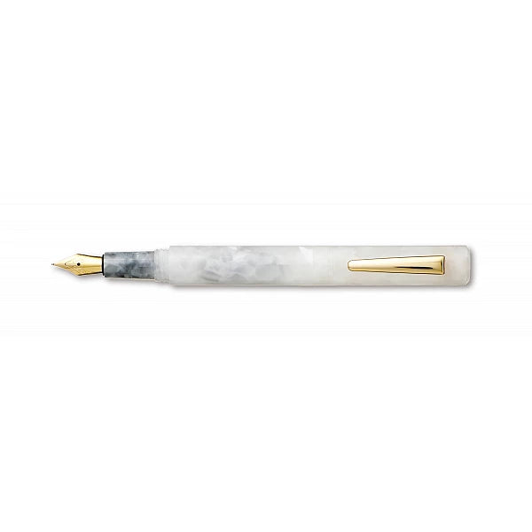 Marbled Fountain Pen White