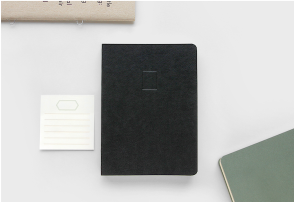 Gongjang Classic journal 125 x 180 mm in zwart, met blanco pagina's