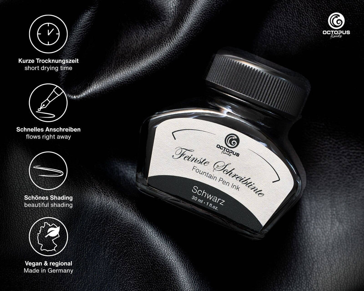 Zwarte schrijfinkt 30 ml