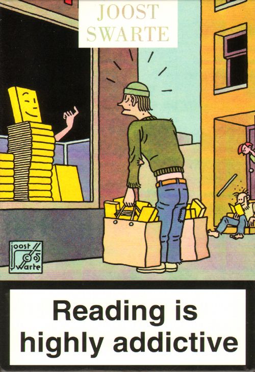 Joost Swarte – Reading Is Highly Addictive (Postcard Set)
