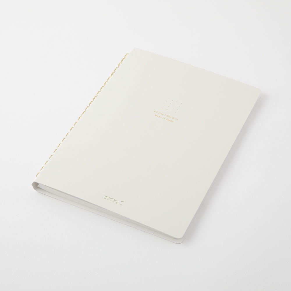 Midori Ring Notebook Color Dot Grid White