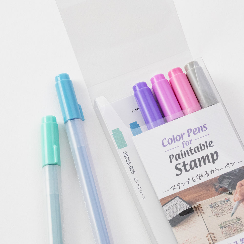 Midori Color Pen Set 6 kleuren Relax