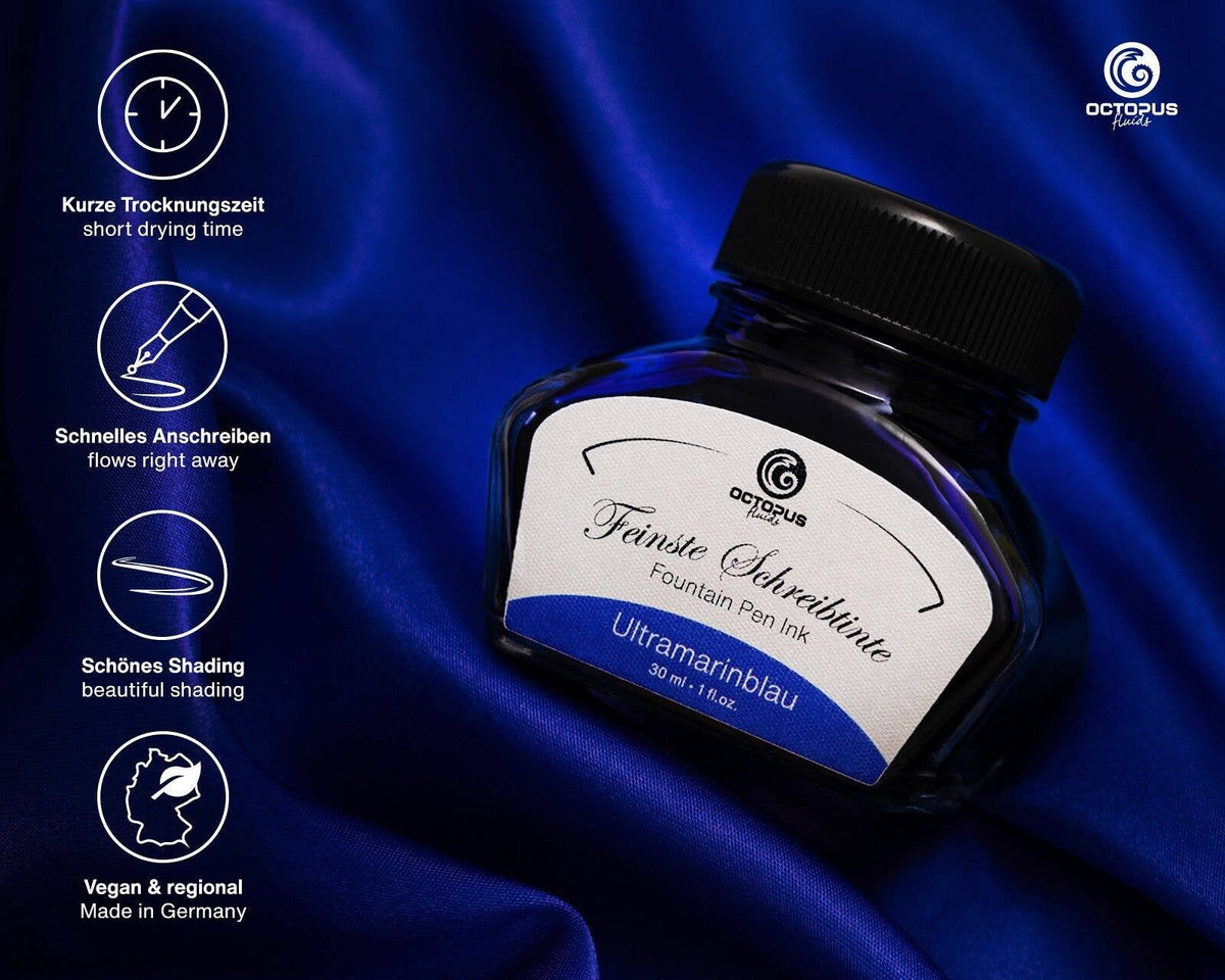 Ultramarijnblauwe schrijfinkt 30 ml