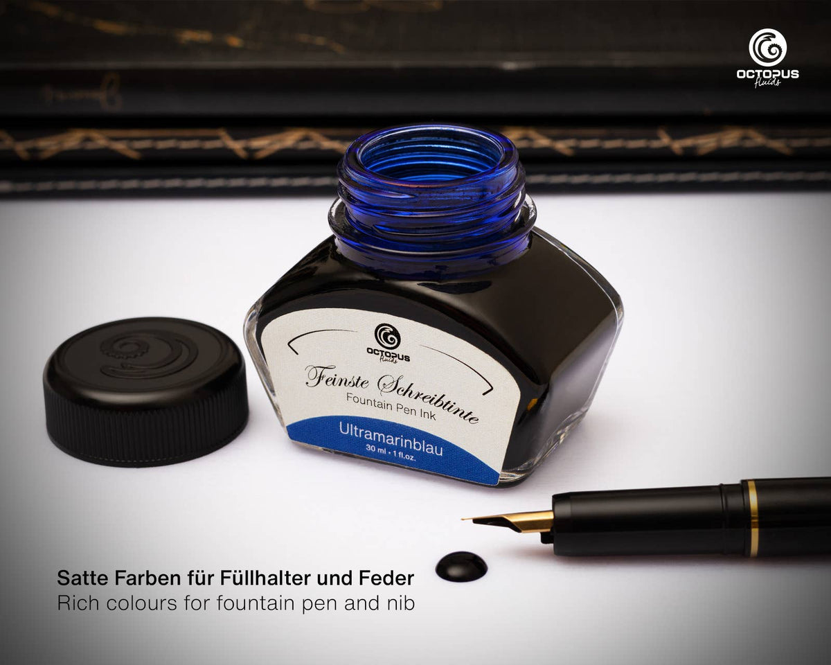 Ultramarijnblauwe schrijfinkt 30 ml