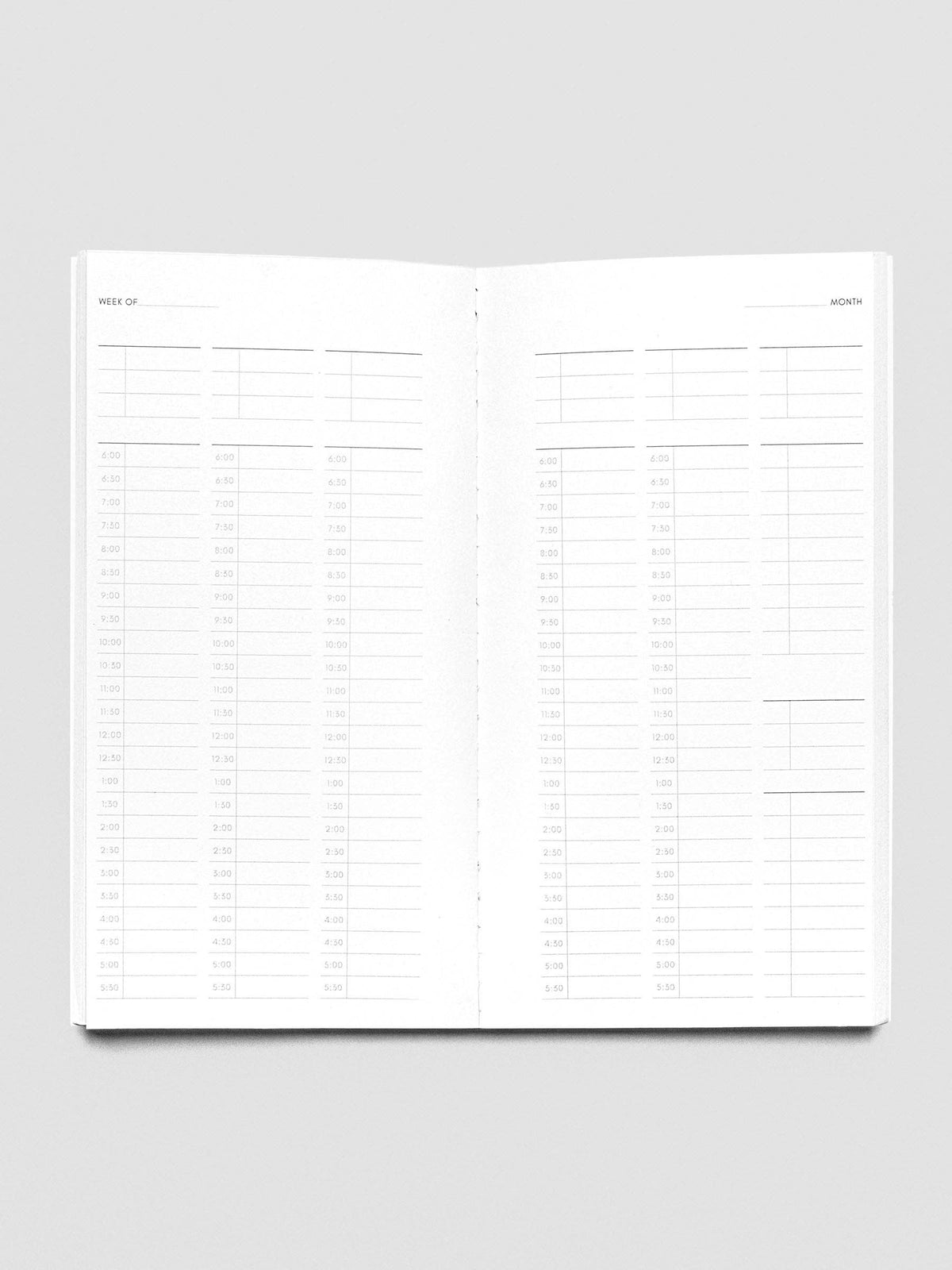 Reisnotitieboek | Pocket Plus: 30 Minute Time Block | Bordeaux