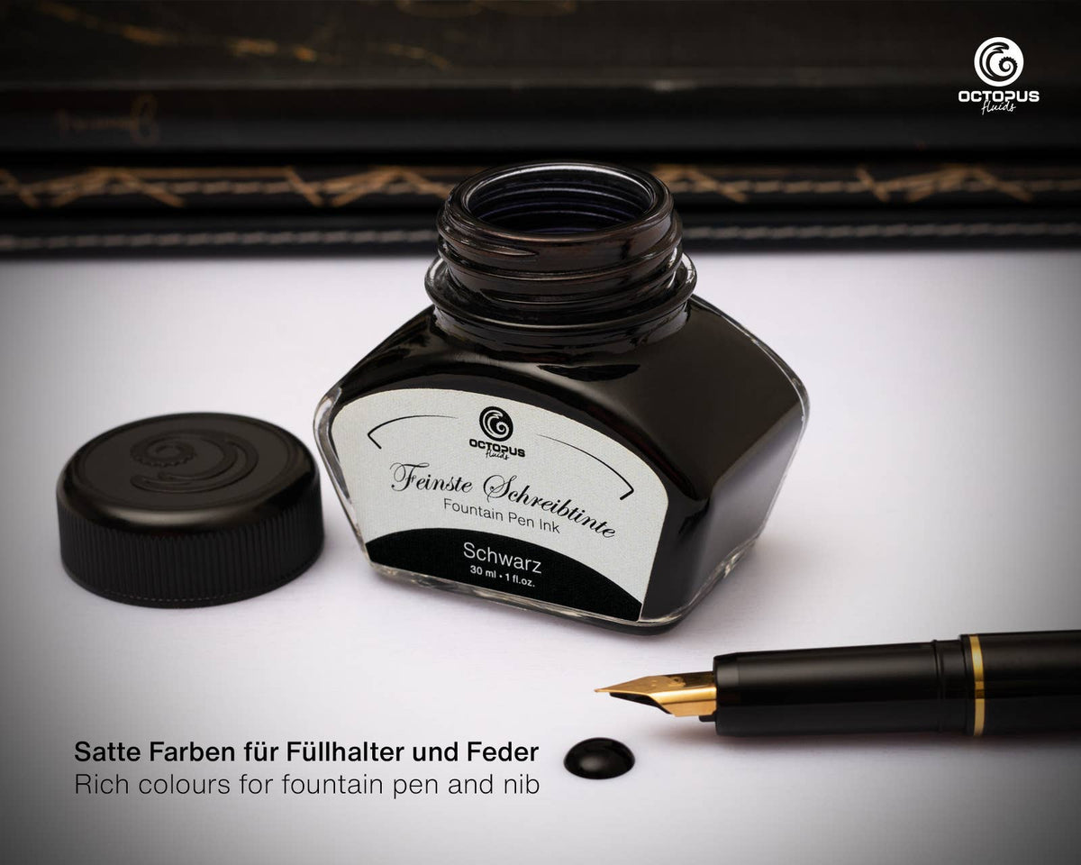 Zwarte schrijfinkt 30 ml