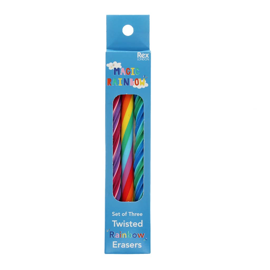 Gedraaide regenbooggum (set van 3)
