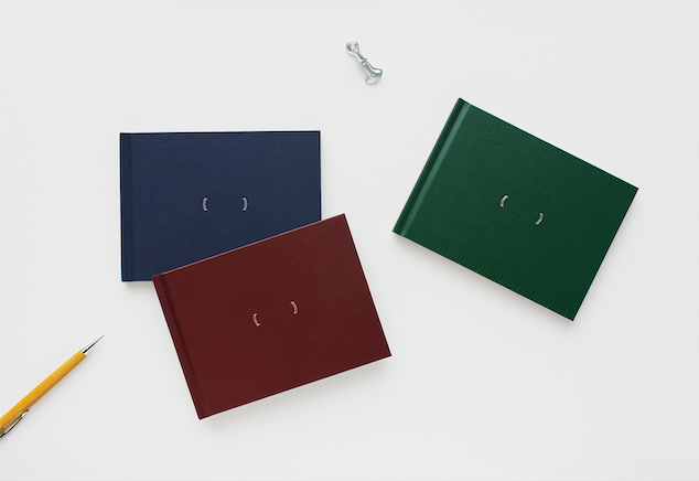 Gongjang One page journal 148 x 107 mm in groen en burgundy
