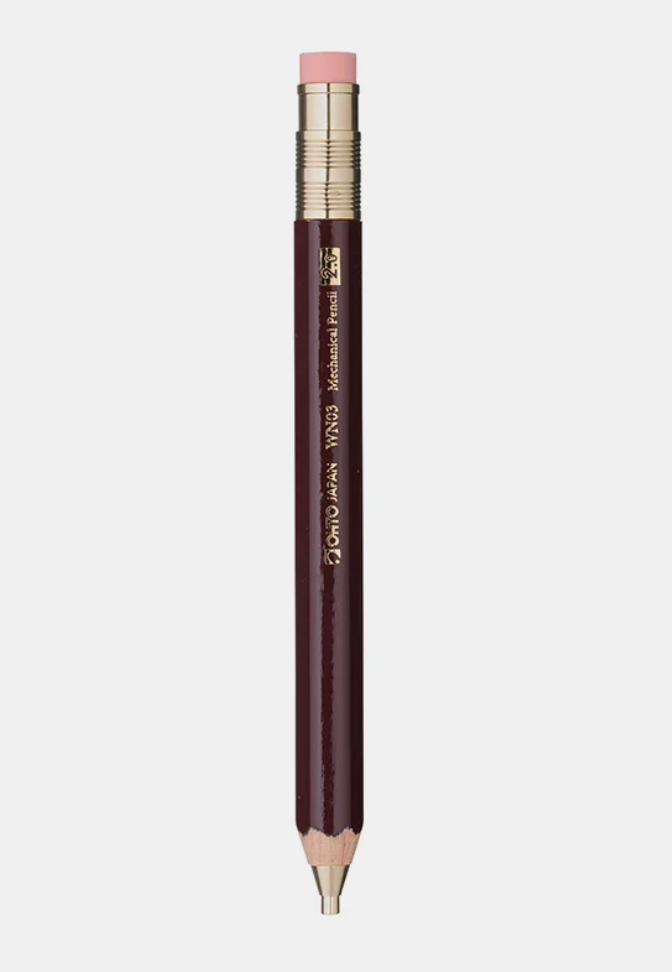 OHTO houten vulpotlood 2.0 mm in burgundy