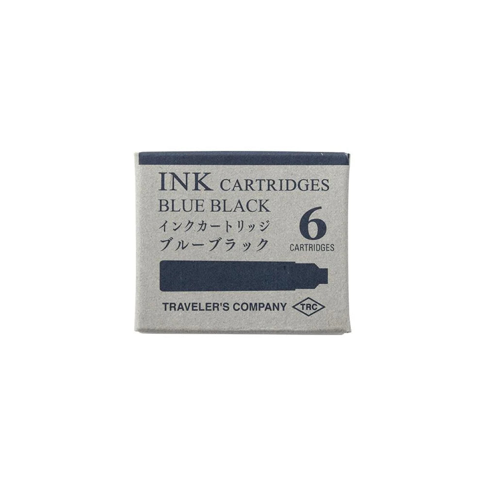 TRC Cartridge for Brass Fountain & Rollerball Pen Blue- Black