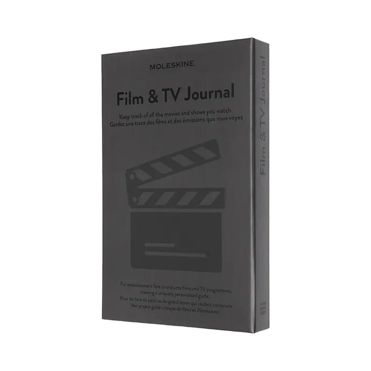 Moleskine Passion Journal Film & TV in grijze doos met filmklapper